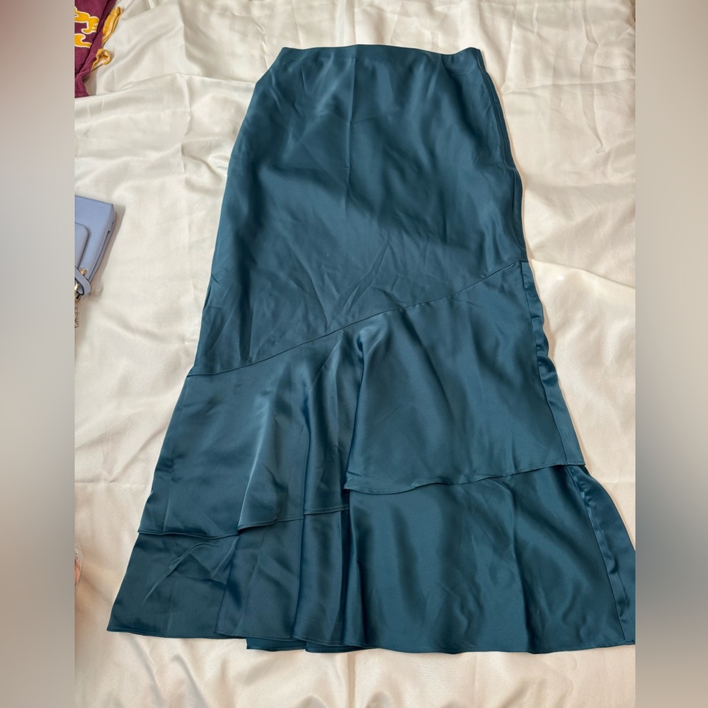 Banana Republic Blue Maxi Trumpet Skirt